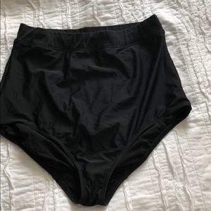 High waisted swim bottoms